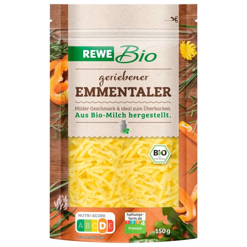 REWE Bio Emmentaler gerieben 150g